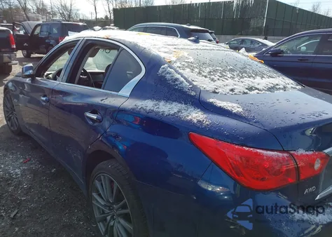 2017 Infiniti Q50 3.0T Red Sport 400 из США, поврежденный, VIN JN1FV7ARXHM870718